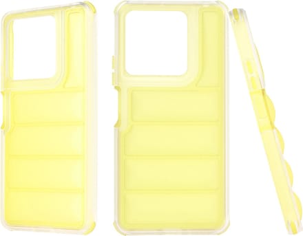 Hoesje geschikt voor Xiaomi Redmi Note 13 5G - Techsuit Wave Shield Shockproof Hard Case Back Cover - Geel