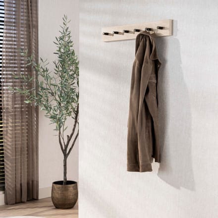 Fraaai - Bruno kapstok 6 haken keramiek - beige