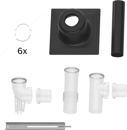 Bosch Afvoer toebehoren FC-Set80-C(14)3x Basis-bouwset C(14)3x, star, d:80mm, 7738113337