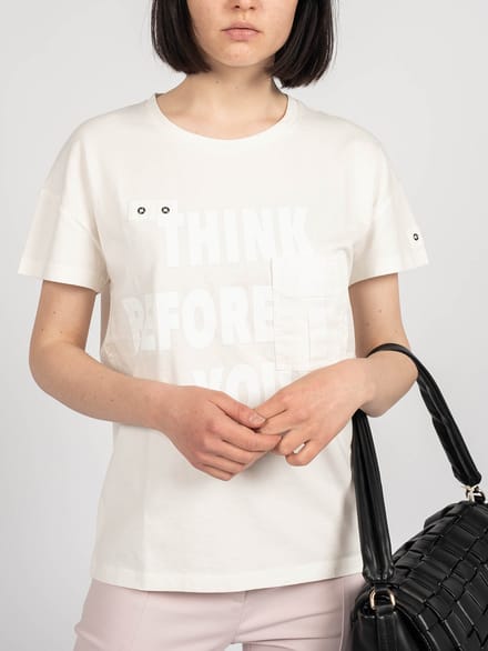 Patrizia Pepe T-Shirt Vrouw Wit