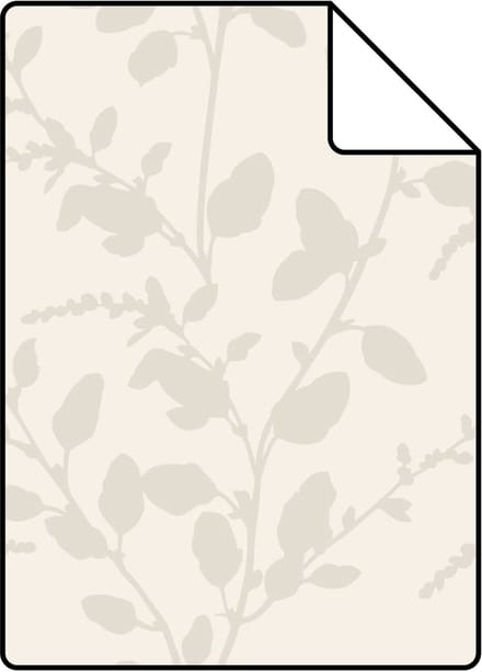 Proefstaal Origin Wallcoverings behang bladeren beige - 26,5 x 21 cm - 345929-S