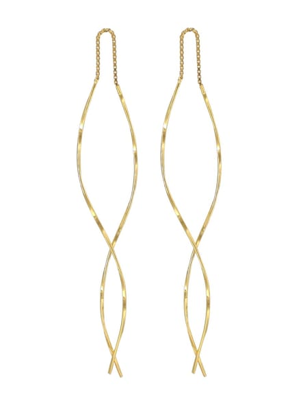 ARLIZI 2158 Doortrekoorbellen twisted - verguld - 8,6 cm