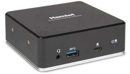 Hamlet HDKC-PD8000 laptop dock & poortreplicator Bedraad USB 3.2 Gen 1 (3.1 Gen 1) Type-C Zwart