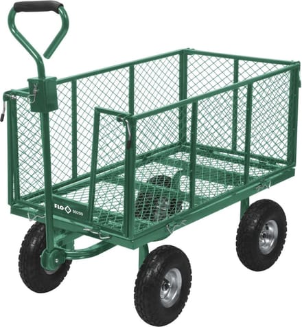 FLO - Tuinwagen - 200L - 300KG - Stalen Frame - PVC Bak