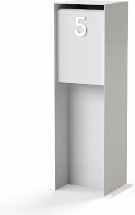 Adezz Flyn brievenbus van aluminium 35 x 35 x 115 cm