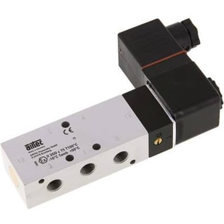 5/2 G1/8'' Magneetventiel 24V DC ATEX 3-10bar/42-140psi Airtec
