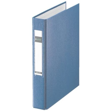 LEITZ® ringmap, A5, 2-voudig ringmechanisme, rugbreedte 40 mm, blauw