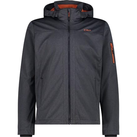 Cmp Zip Hood 39a5027m Softshelljack Zwart,Grijs M Man