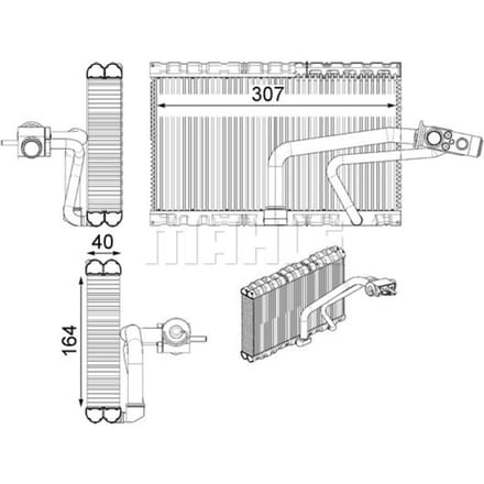 Verdamper, airconditioning MAHLE AE 114 000P