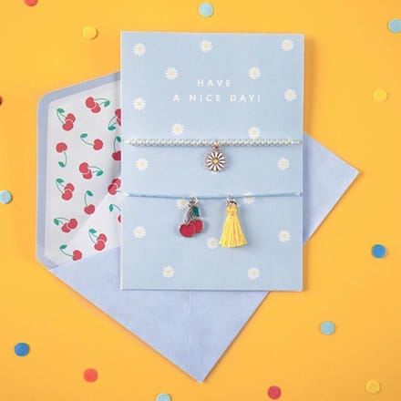 Wenskaart - Have a nice Day met armbandjes