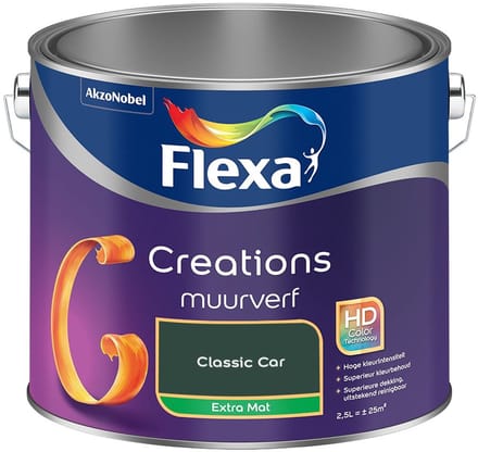 Flexa - Creations Muurverf Extra Mat - Classic Car - Mengverf - 2,5 L