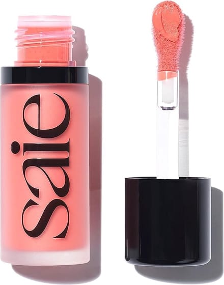 Saie Dew Blush - Lightweight, Blendable + Buildable Cream Gel Blush - Poppy