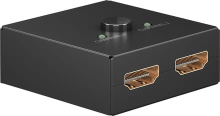 Goobay HDMI-switchbox 2 til 1, 4K @ 60 Hz, Uitgang, type HDMI-bus (type A)