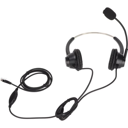Klantenservice Headset Ruisonderdrukkend RJ9-stekker Binauraal Bekabeld Telefoon Headset met Microfoon voor