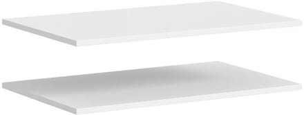 Karin 2 losse planken 77x48cm wit.
