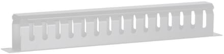 DSIT 19 inch kabelgoot met afdekplaat 1U - wit