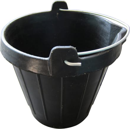 Bouwemmer - Emmer - Rubber - 10L - Met tuit