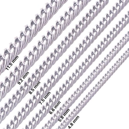 Rvs sieraden- brede stalen gourmet schakel armband - tijdloos -heren