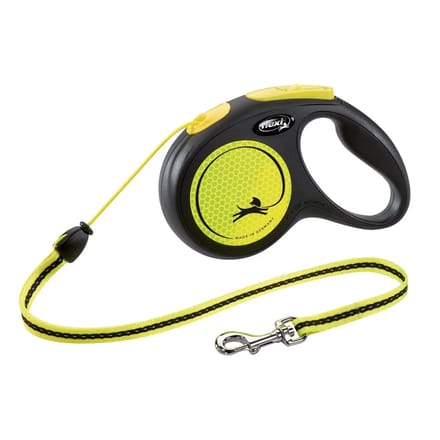 Flexi New Neon - Rollijn Hondenriem - L - 5 Meter - Geel - Grote en Actieve Honden