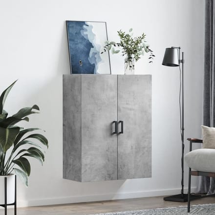 vidaXL - Wandkast - 69,5x34x90 - cm - betongrijs