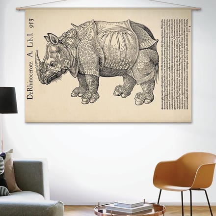 Wandkleed Dürers neushoorn