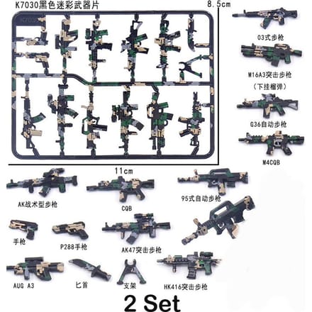 98K Militaire Wapen Accessoires Wapens bakstenen Swat Sluipschuttergeweer pistool Soldaat WW2 Leger MOC Component Bouwsteen Model