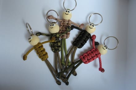 Gelukspoppetje Camo Set van 5 Sleutelhangers