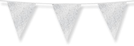 Glitter flags 16 x 20cm - Silver