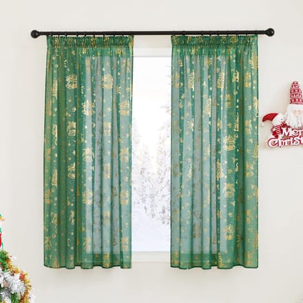 Dailygoods- Gordijnen Kant-en-klaar 2 Stuks - Semi-transparant
