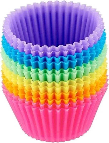 Jumada's Cupcake Vormpjes - Bakvormpjes - Bakken - Multikleur