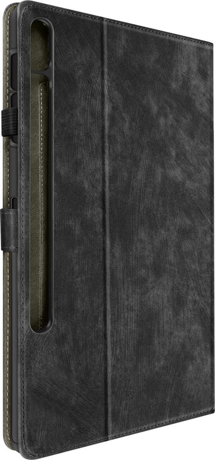 Avizar Foliohoes Geschikt voor Galaxy Tab S9 Plus, S9 FE Plus Multi-compartiment folio en videostandaard, Zwart