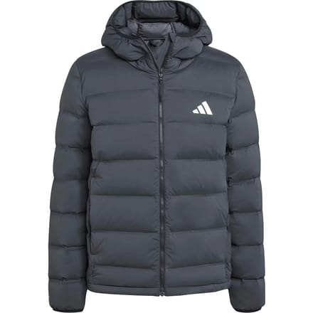adidas Jas Heren Helionic Climawarm Stretch Hooded Down Zwart - Maat L