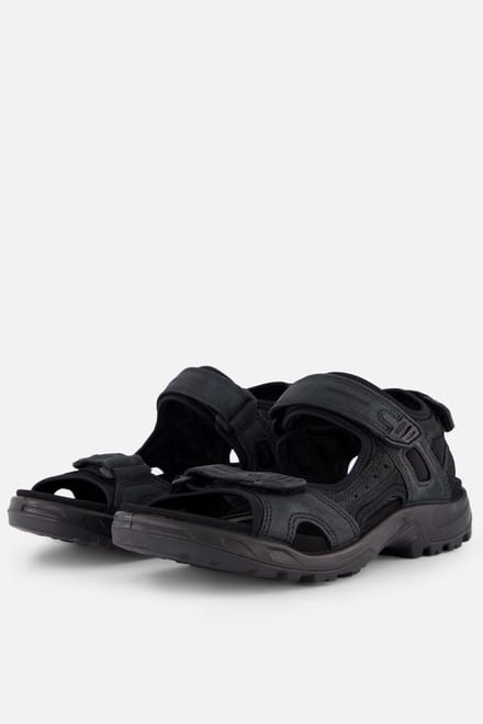 Ecco Receptor Heren Sandalen - Zwart - Leer