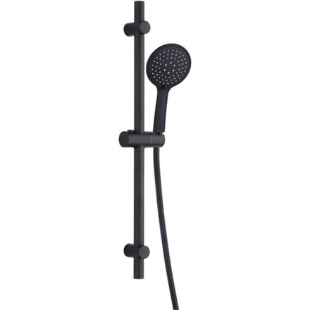 Luzzo® Flat Design douche glijstangset - 3 standen douche -Zwart