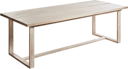 AZZANELLO - Tuintafel - Lichtbruin - 230 x 100 cm - Acaciahout