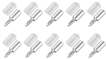 20Pcs (10 Set) Zelftappende Schroeven Kast Laminaat Ondersteuning Laminaat Houder Schroef Zelftappende Geïntegreerde Schroef Kast Plank Houder
