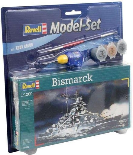 Revell Modelbouwpakket Schepen - 65802 Bismarck Ship - Model Set Plastic - 1:1200 - Modelbouw