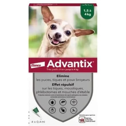 Ongediertebestrijding voor honden Elanco Advantix C