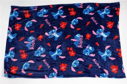 Stitch fleece plaid aloha 110 x 150 cm - polyester