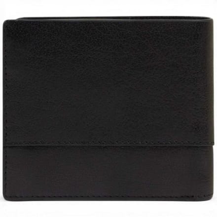 Piquadro Portfolio S141R Zwarte Lederen Man Compact met Document Deur