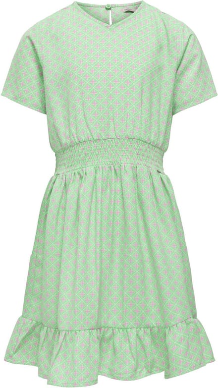 ONLY KOGBEATE S/S DRESS PTM Meisjes Jurk - Spring BouquetAOP:Graphic - Maat 116