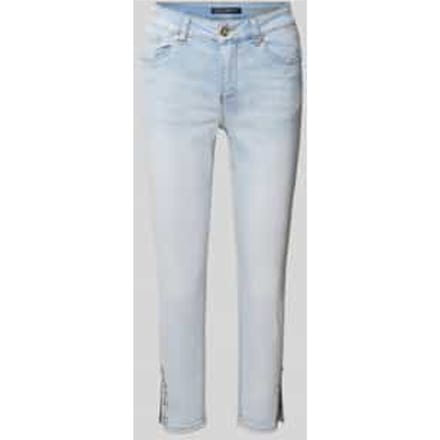 Slim fit jeans met viscose in verkorte pasvorm