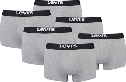 BOXERS 6-pack Levi's Solid Basic herenboxershorts, gemaakt van biologisch katoen