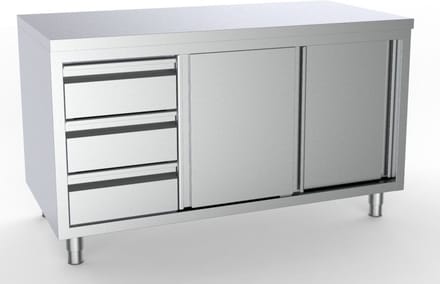 700 WERKTAFEL SCHUIFDEUREN LADEN LINKS | 7333.0248