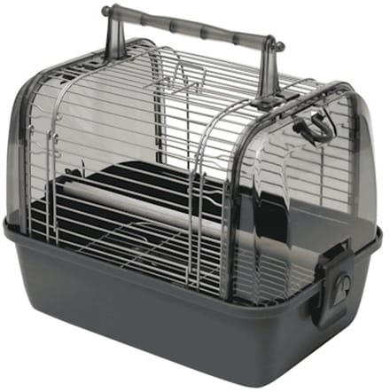 @Pet Transportkooi Vogel Donkergrijs