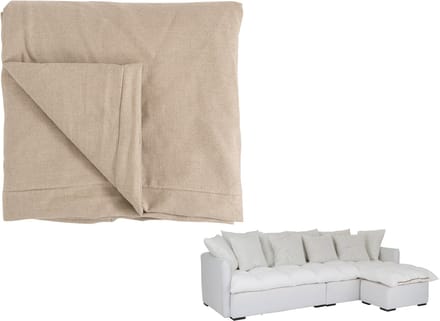 J-Line zetelhoes Beach - textiel - beige