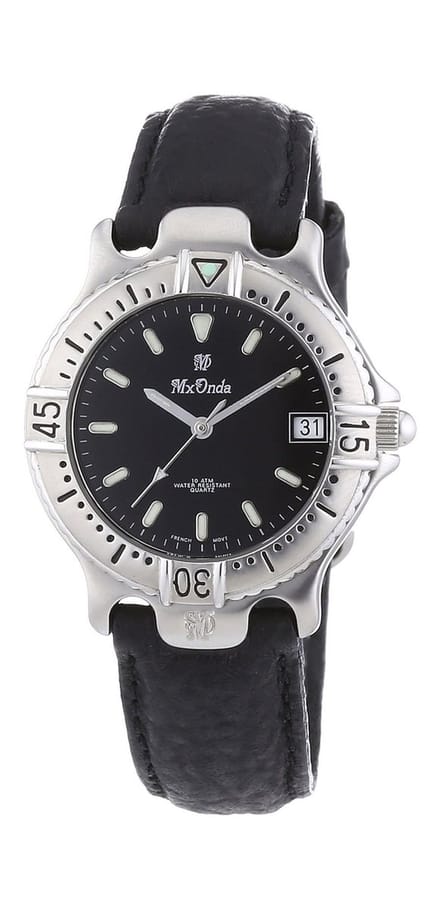 Mx Onda 32-1200-44 Horloge - Leer - Zwart - Ø 31 mm