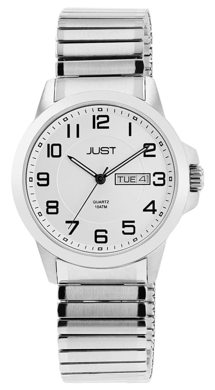 JUST herenhorloge Edelstahl Lien, datumaanduiding