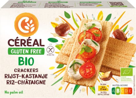 Cereal Cracker Rijst & Kastanje Glutenvrij - 1 x 250 gr