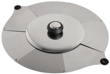 Universeel Verstelbaar Deksel - RVS - 12 tot 32 cm - 22,8x21,3x3,6 cm (GEN204)